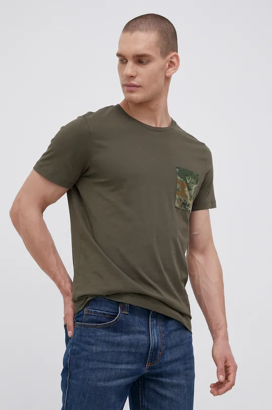 zielony Produkt by Jack & Jones T-shirt bawełniany Męski