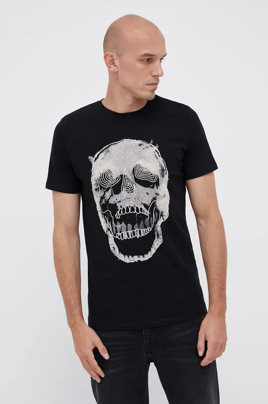 czarny Produkt by Jack & Jones T-shirt bawełniany