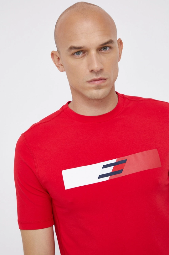 červená Tričko Tommy Hilfiger