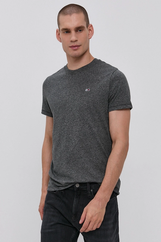 szary Tommy Jeans T-shirt DM0DM11007.4890 Męski