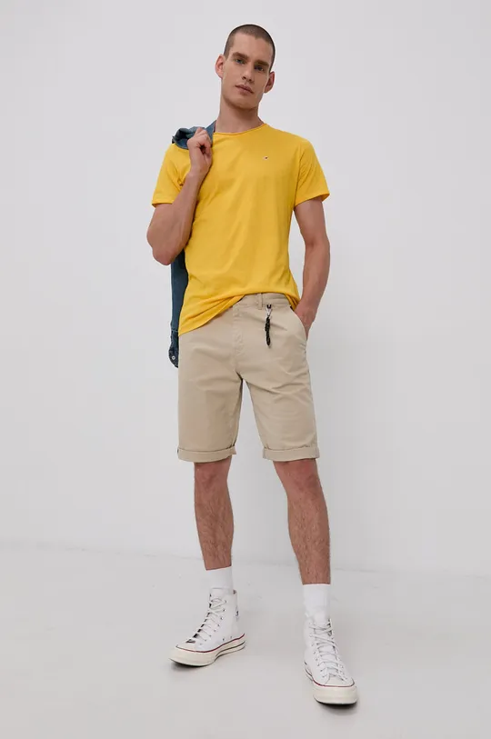 Tommy Jeans - T-shirt DM0DM09586.4890 żółty