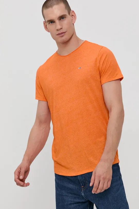 pomarańczowy Tommy Jeans - T-shirt DM0DM09586.4890 Męski