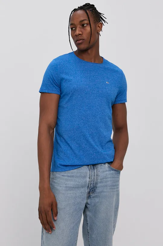 niebieski Tommy Jeans - T-shirt DM0DM09586.4890 Męski