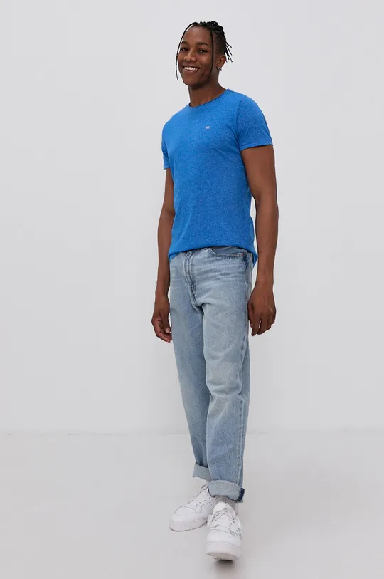 Tommy Jeans - T-shirt DM0DM09586.4890 niebieski