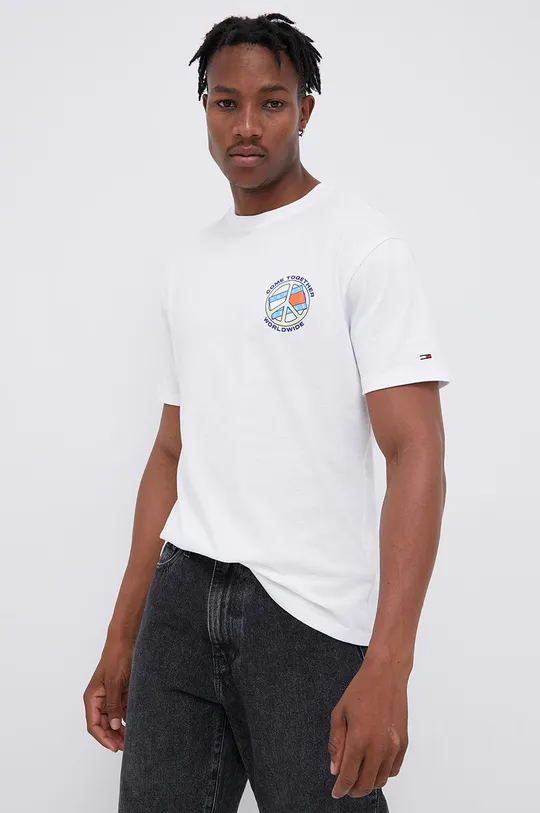 Tommy Jeans T-shirt bawełniany DM0DM11620.4890 100 % Bawełna