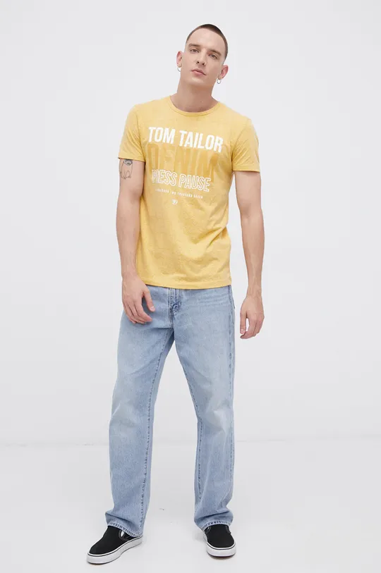 Μπλουζάκι Tom Tailor κίτρινο
