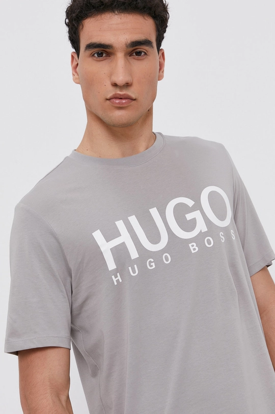 szary Hugo T-shirt 50454191 Męski