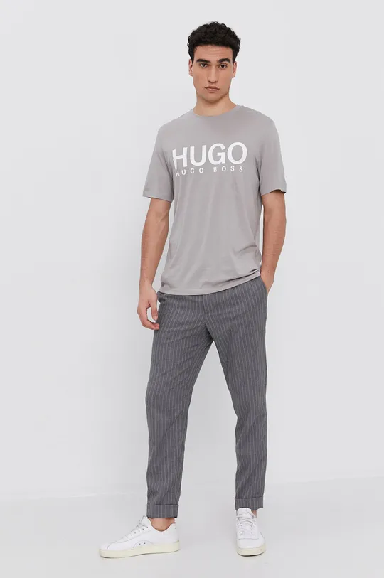 Hugo T-shirt 50454191 szary