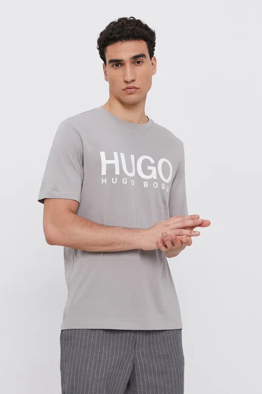 серый Футболка Hugo