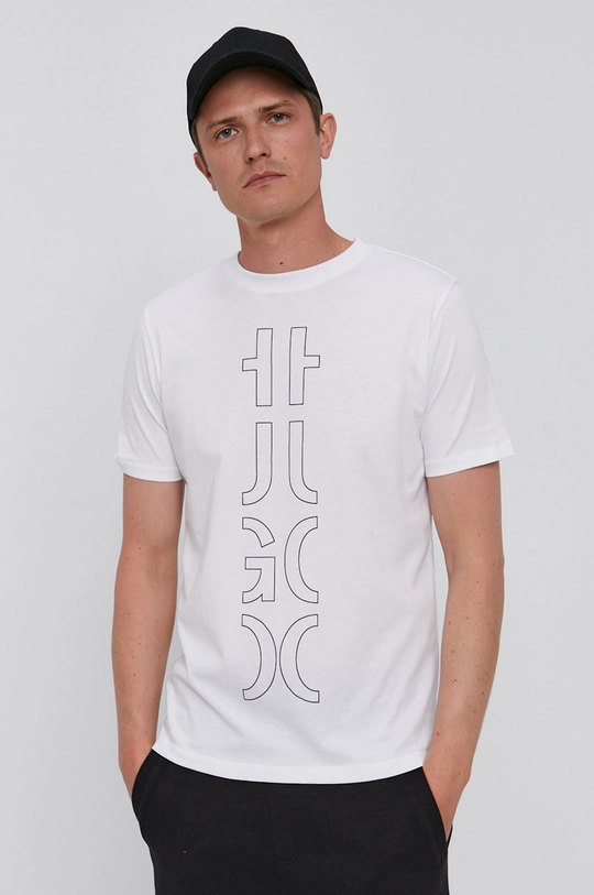 fehér Hugo t-shirt Férfi