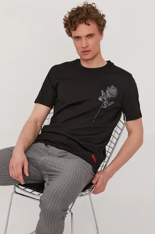 čierna Polo tričko Hugo Pánsky