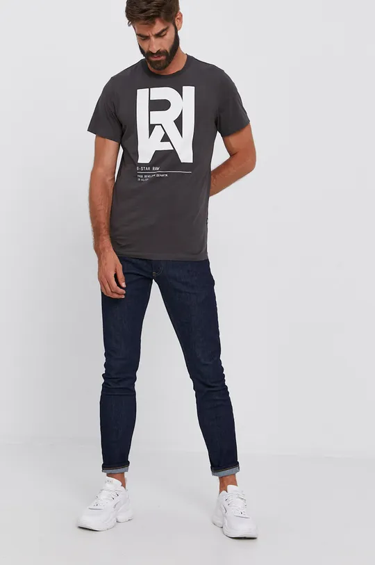 G-Star Raw - T-shirt D19893.336 szary