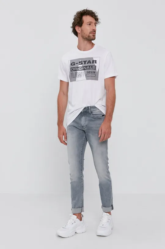 G-Star Raw T-shirt D17167.336 biały