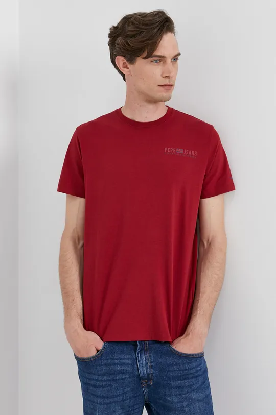 czerwony Pepe Jeans T-shirt RAMON Męski