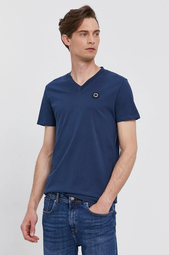 granatowy Pepe Jeans T-shirt WILFRID Męski