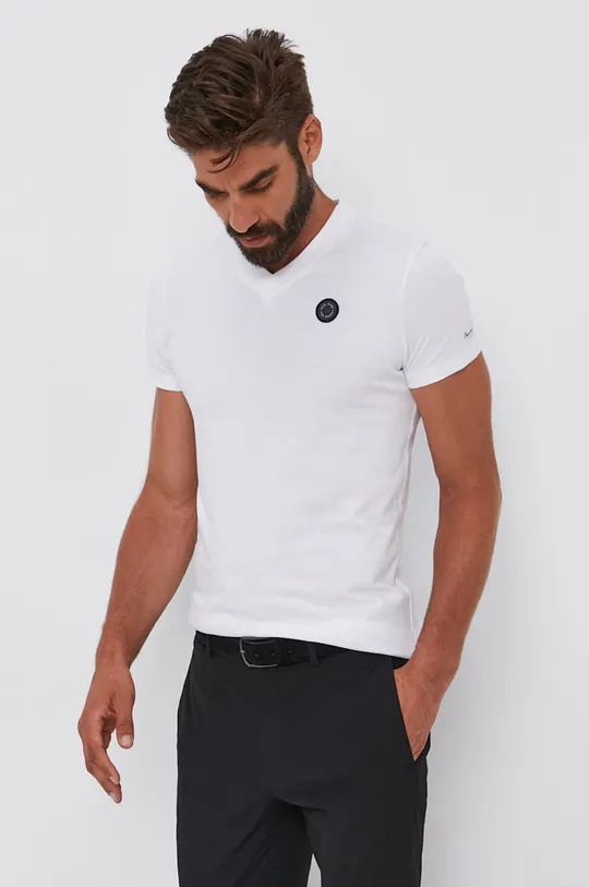 biały Pepe Jeans T-shirt bawełniany Wilfrid