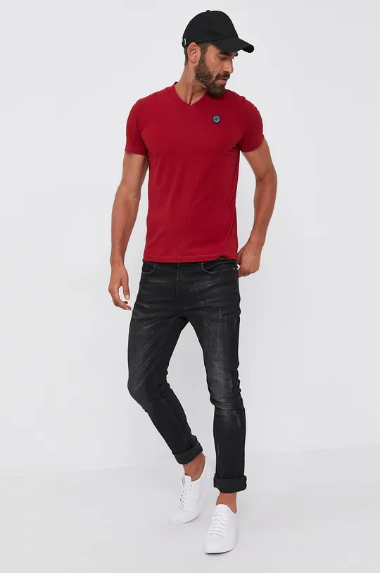 Pepe Jeans T-shirt bawełniany Wilfrid czerwony