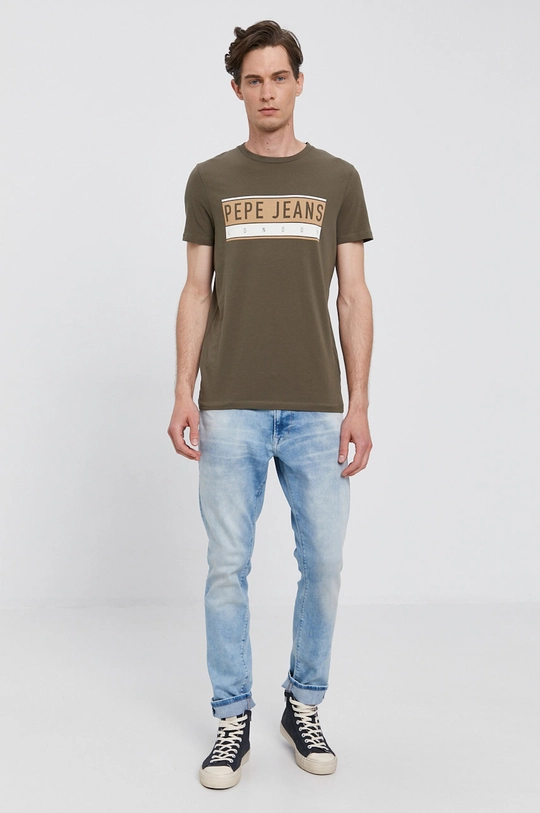 Pepe Jeans T-shirt Jayo zielony