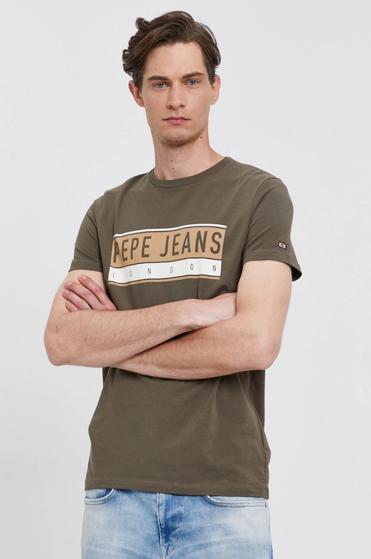 zielony Pepe Jeans T-shirt Jayo