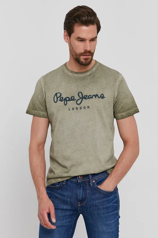 zielony Pepe Jeans T-shirt New West Sir