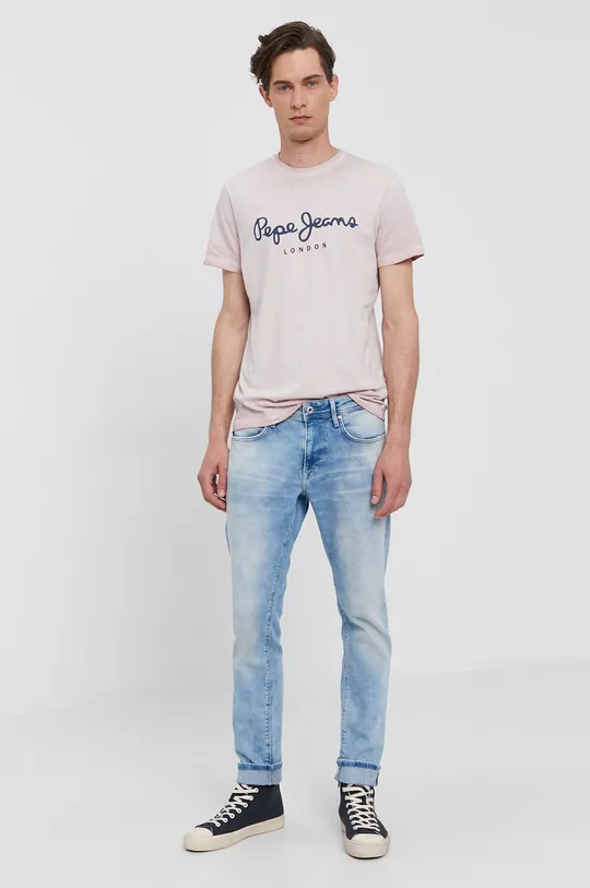 Pepe Jeans T-shirt West różowy
