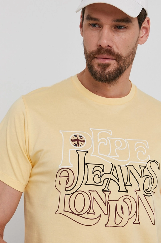 żółty Pepe Jeans T-shirt Dubley