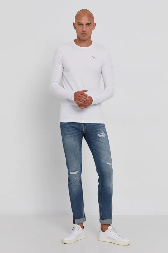 Pepe Jeans Longsleeve Orginal Basic biały