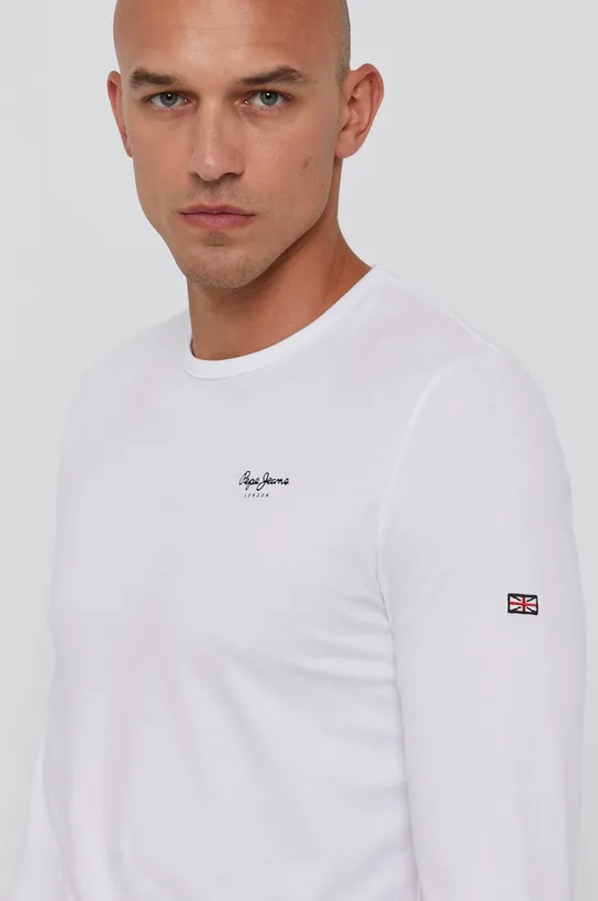 biały Pepe Jeans Longsleeve Orginal Basic