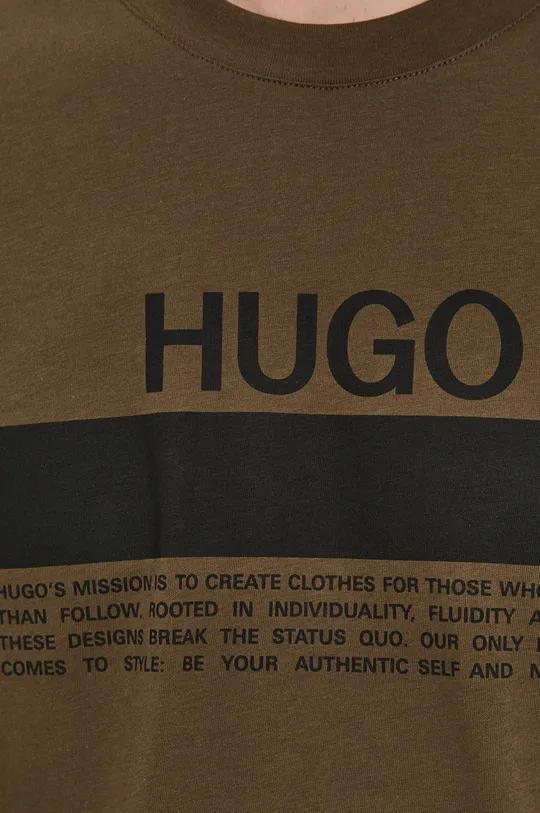 Hugo T-shirt bawełniany 50457125 Męski