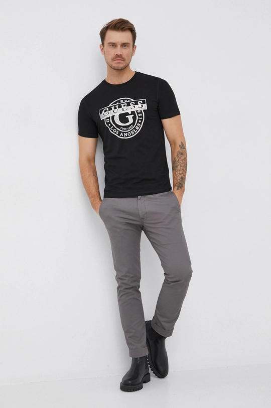 Guess T-shirt czarny