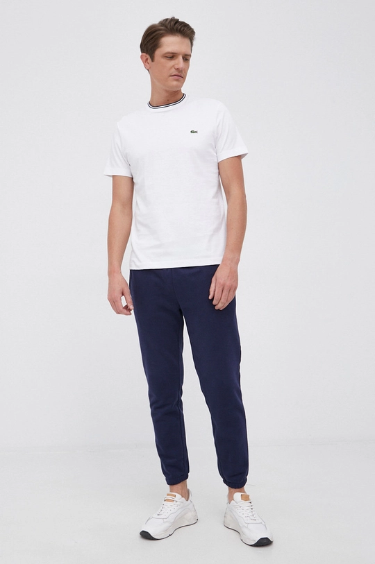 Lacoste t-shirt bawełniany TH7061 biały