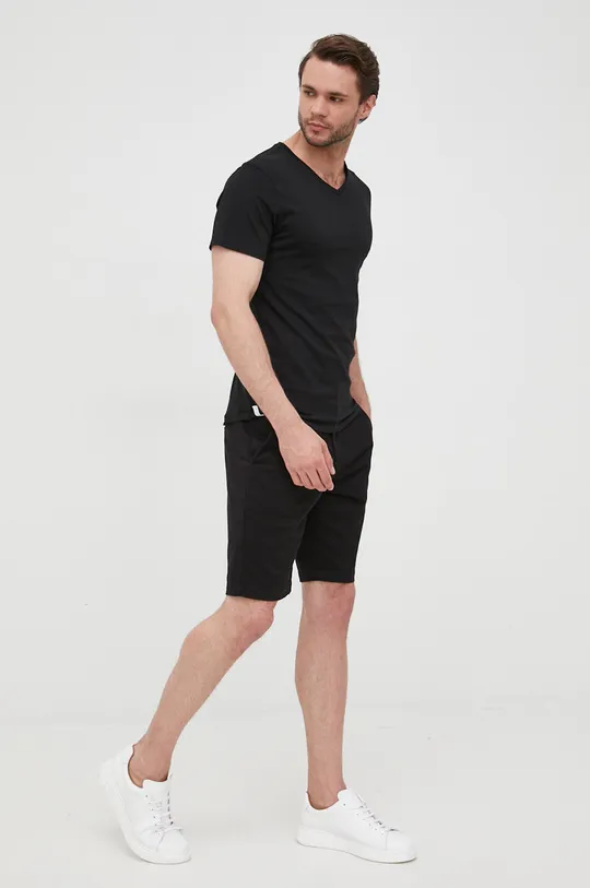 Lacoste T-shirt bawełniany (3-pack) TH3374 czarny