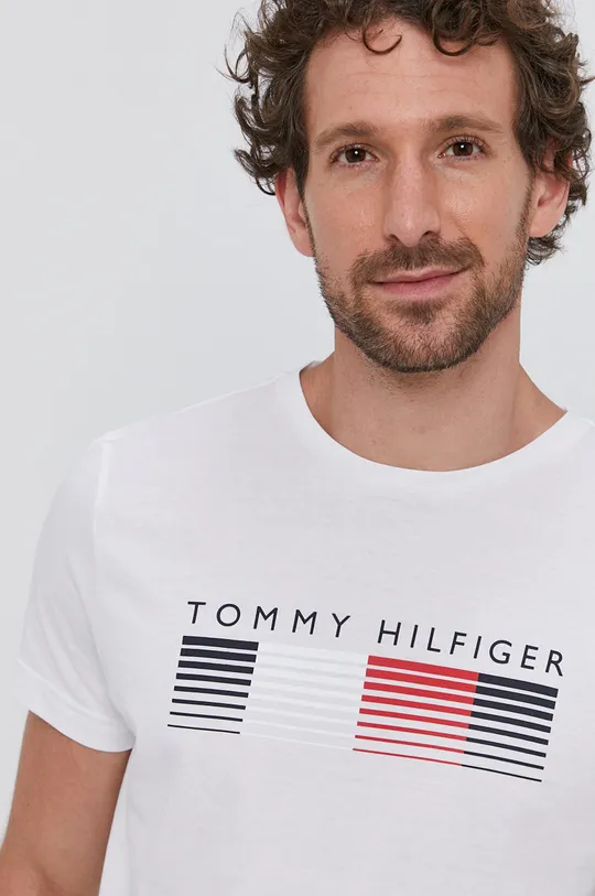 fehér Tommy Hilfiger t-shirt