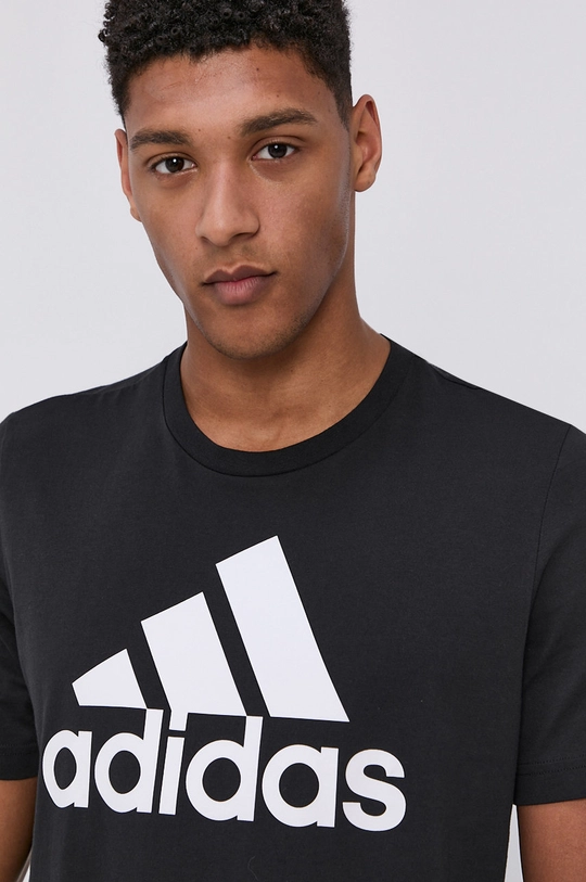 czarny adidas T-shirt GK9120 Męski