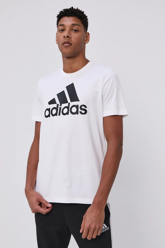 biały adidas T-shirt GK9121 Męski