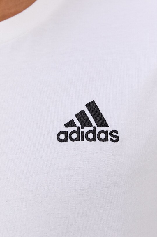 Tričko adidas GL3733 pánské, bílá barva 