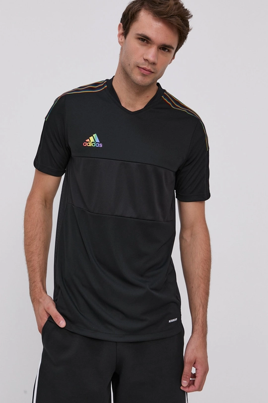 czarny adidas Performance T-shirt GS4721 Męski