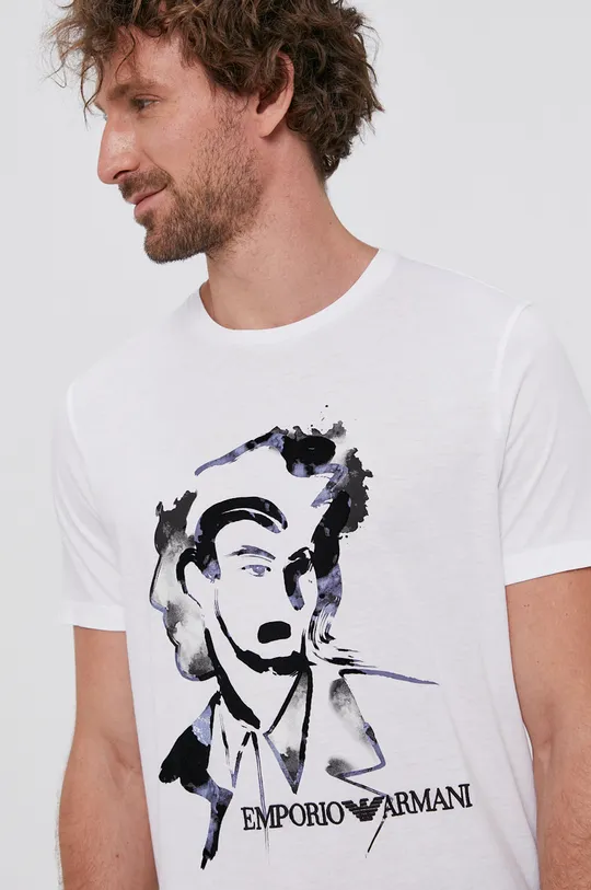 biały Emporio Armani t-shirt
