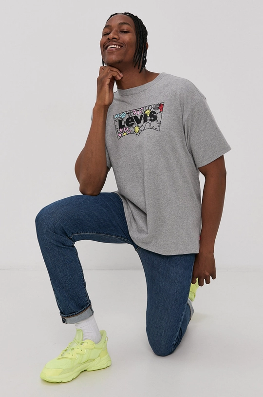 szary Levi's T-shirt