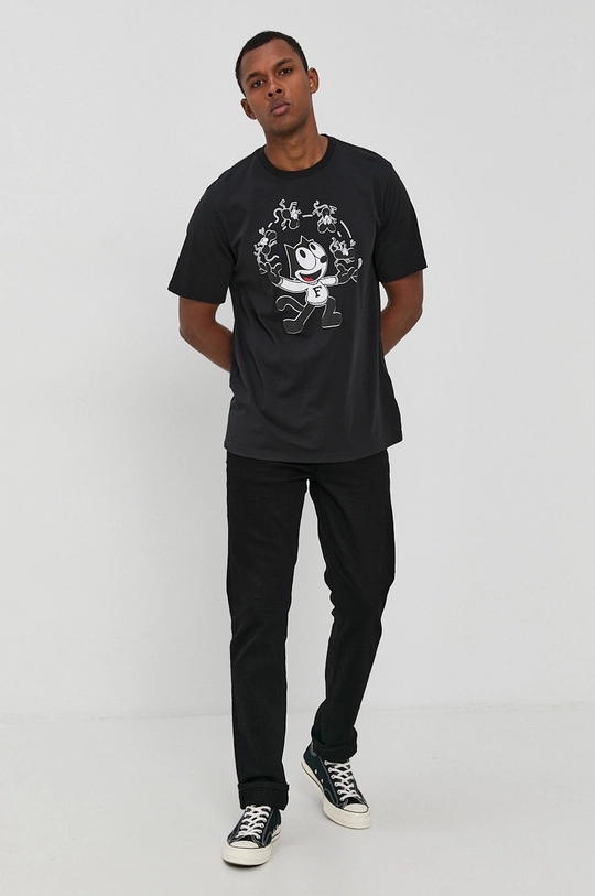 Levi's T-shirt bawełniany x Felix The Cat czarny