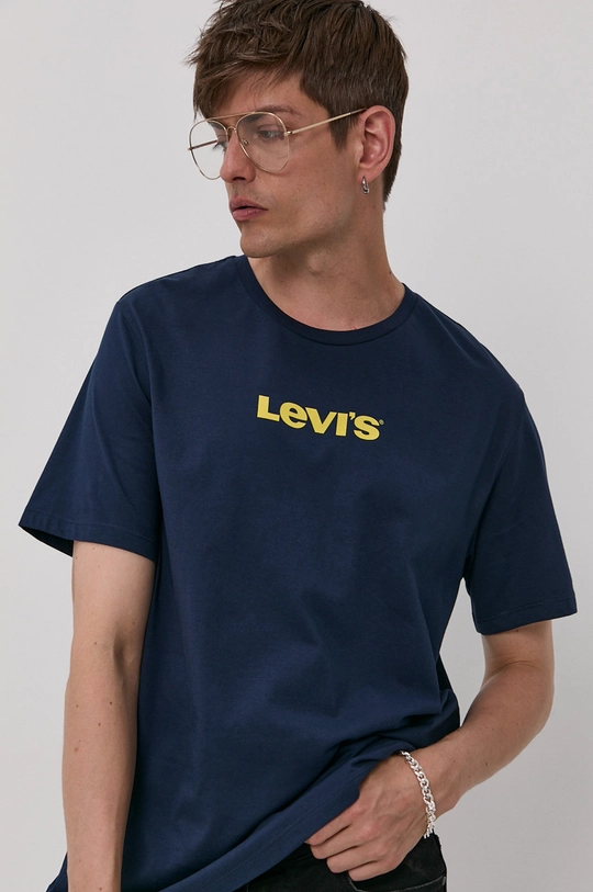 mornarsko modra T-shirt Levi's Moški