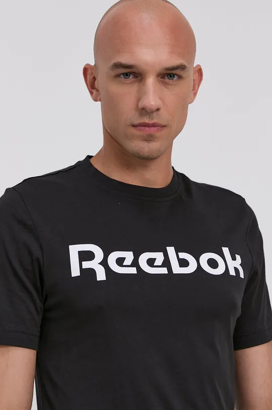 čierna Bavlnené tričko Reebok Street GJ0136