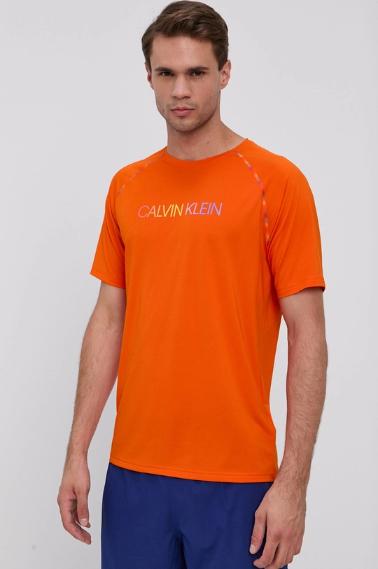 pomarańczowy Calvin Klein Performance T-shirt Męski