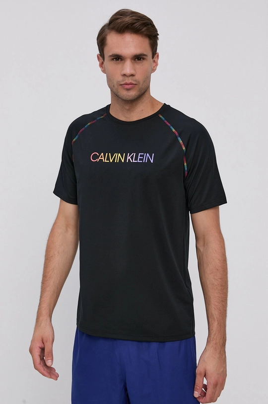 czarny Calvin Klein Performance T-shirt Męski