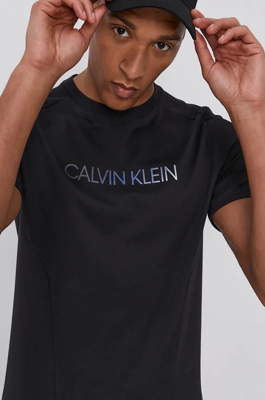 czarny Calvin Klein Performance T-shirt Męski