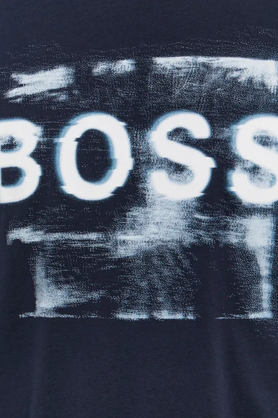 Boss T-shirt bawełniany Casual 50460579 Męski