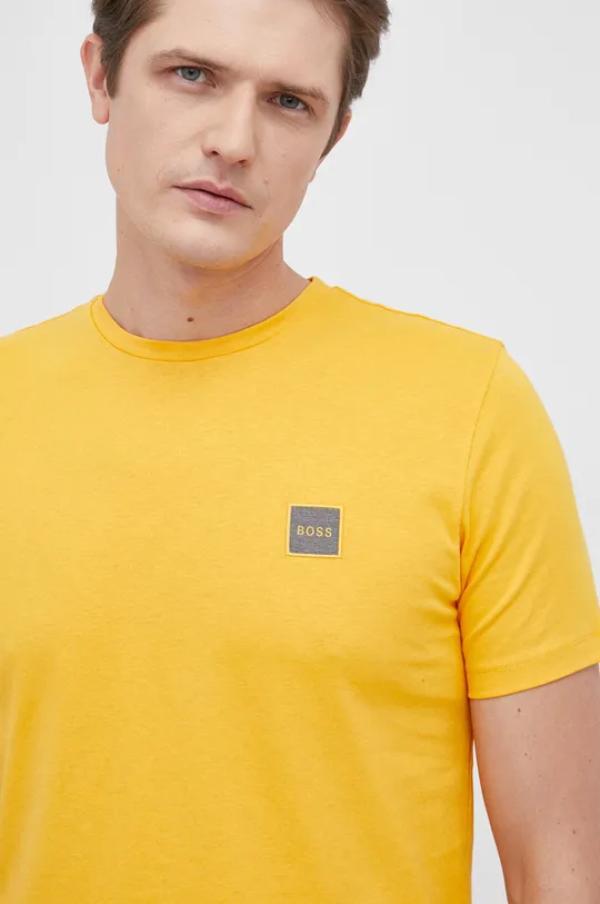 pomarańczowy Boss T-shirt bawełniany Casual 50462767