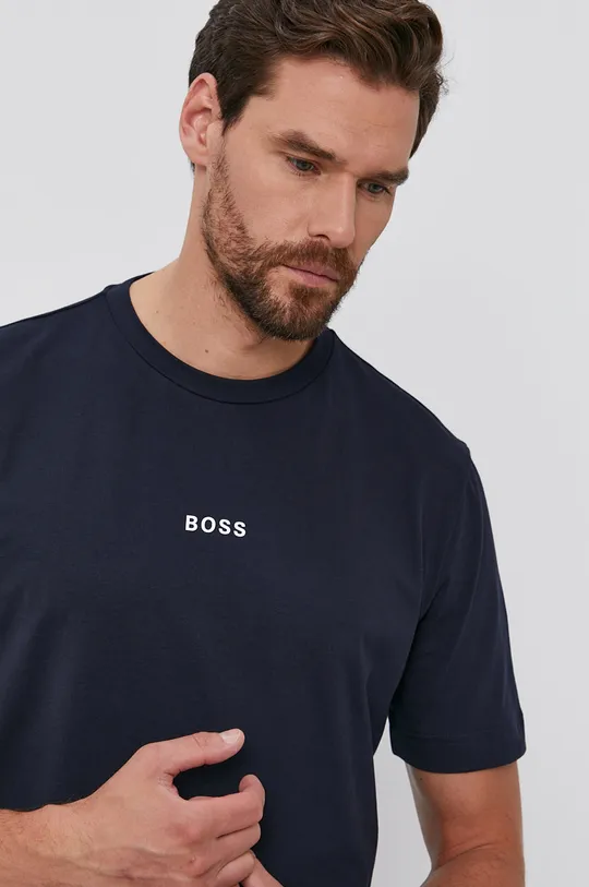 granatowy Boss T-shirt 50462817 Męski