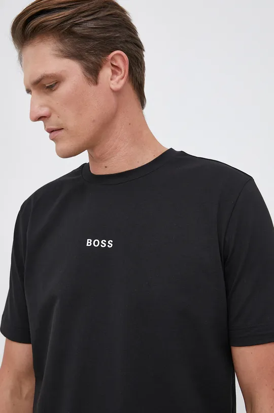 μαύρο Μπλουζάκι Boss BOSS CASUAL