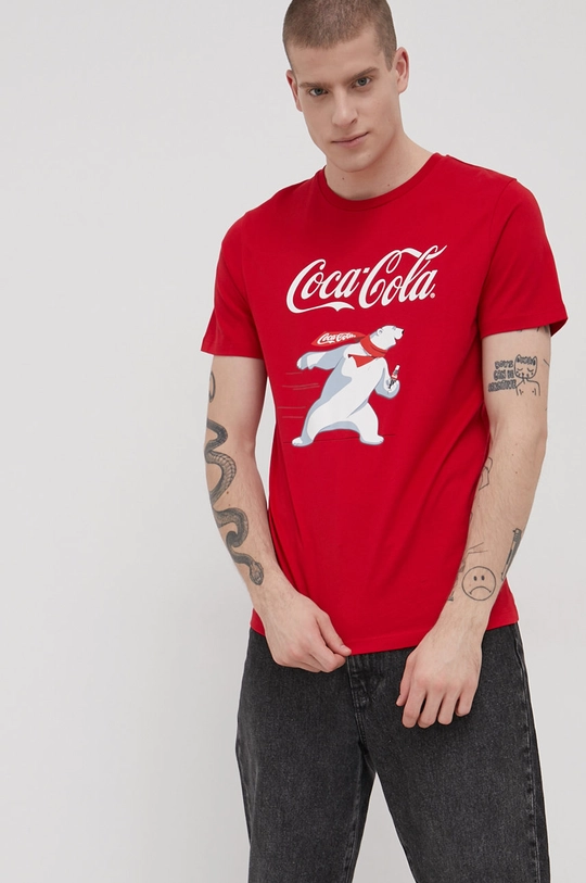 Produkt by Jack & Jones T-shirt bawełniany x Coca Cola Męski